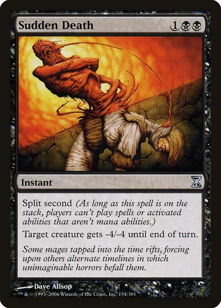Sudden Death, Magic card TSP 134 — Time Spiral set