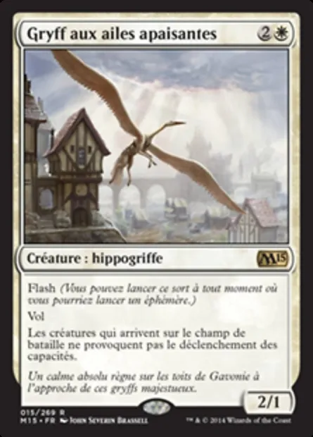 Gryff aux ailes apaisantes, carte Magic M15 15 — extension Magic 2015