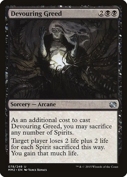 Avidité dévorante, carte Magic MM2 78 — extension Modern Masters 2015