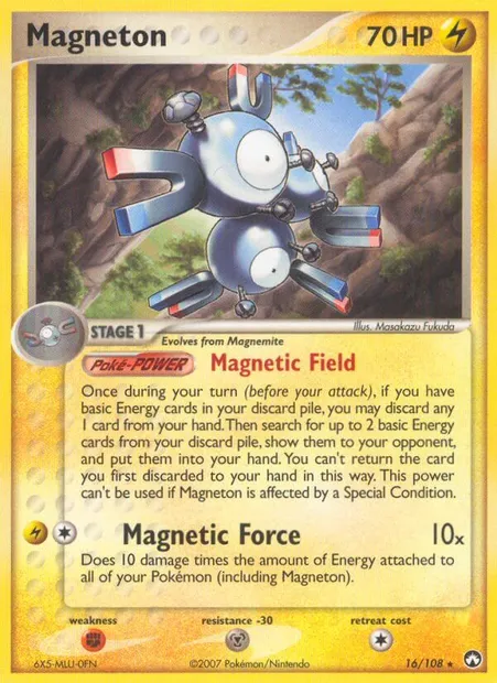 Magneton, Pokémon card PK 16 — Power Keepers set