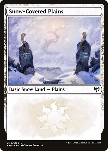Snow-Covered Plains, Magic card KHM 276 — Kaldheim set
