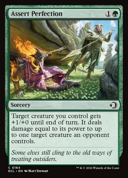 Assert Perfection, Magic card ECL 164 — Lorwyn Eclipsed set