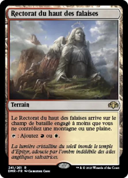 Rectorat du haut des falaises, carte Magic DMR 241 — extension Dominaria Remastered