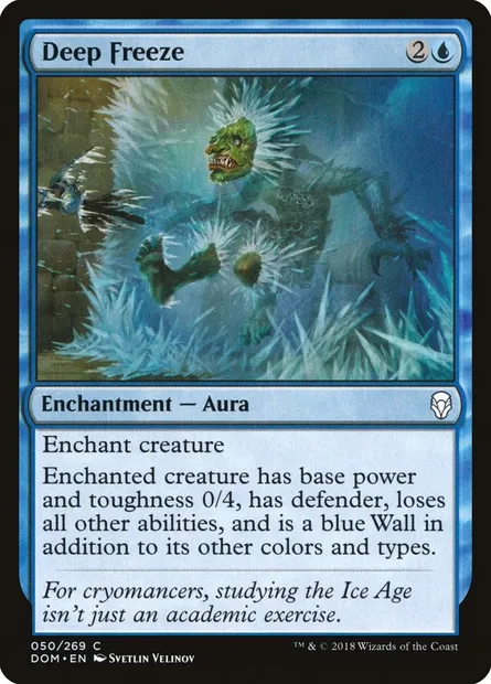 Deep Freeze, Magic card DOM 50 — Dominaria set