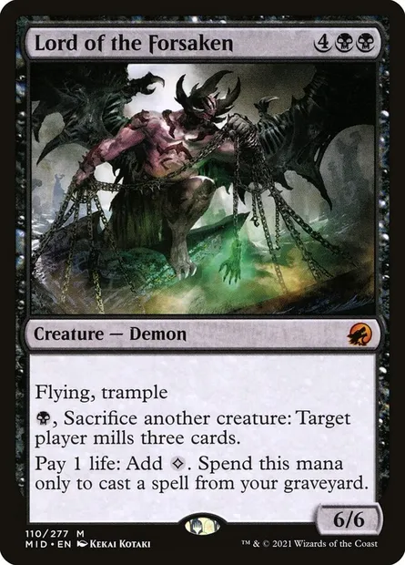 Lord of the Forsaken, Magic card MID 110 — Innistrad: Midnight Hunt set