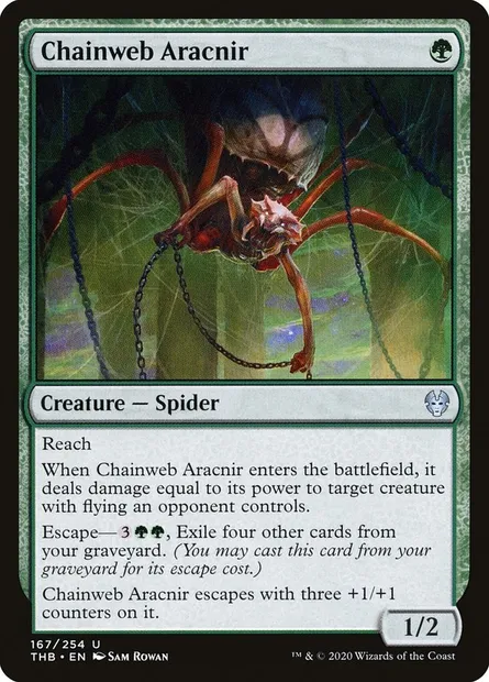 Chainweb Aracnir, Magic card THB 167 — Theros Beyond Death set