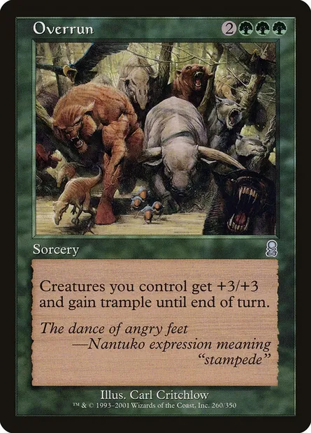 Overrun, Magic card ODY 260 — Odyssey set