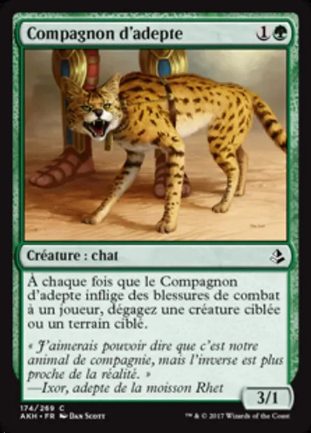 Compagnon d'adepte, carte Magic AKH 174 — extension Amonkhet