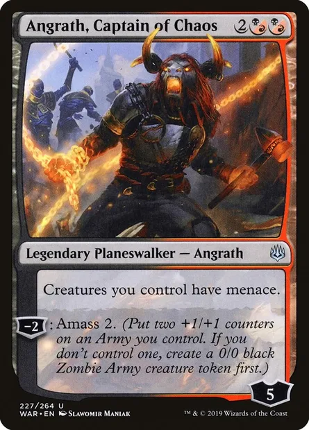 Angrath, Captain of Chaos, Magic card WAR 227 — War of the Spark set