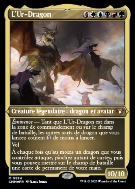 L'Ur-Dragon, carte Magic CMM 594 — extension Commander Masters