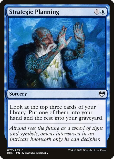 Strategic Planning, Magic card KHM 77 — Kaldheim set