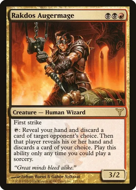 Rakdos Augermage, Magic card DIS 127 — Dissension set
