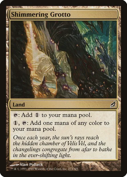 Shimmering Grotto, Magic card LRW 273 — Lorwyn set