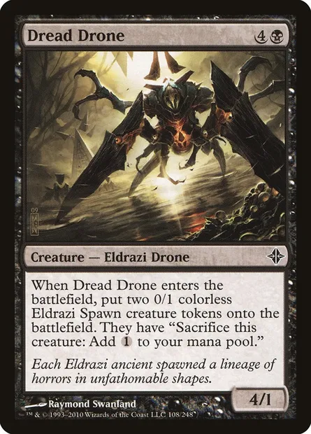 Dread Drone, Magic card ROE 108 — Rise of the Eldrazi set