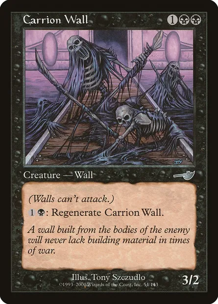 Carrion Wall, Magic card NEM 54 — Nemesis set