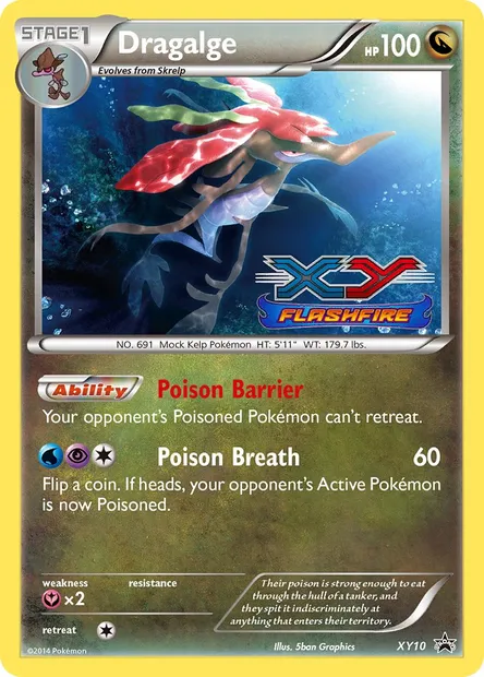 Dragalge, Pokémon card XY 10 — XY Black Star Promos set