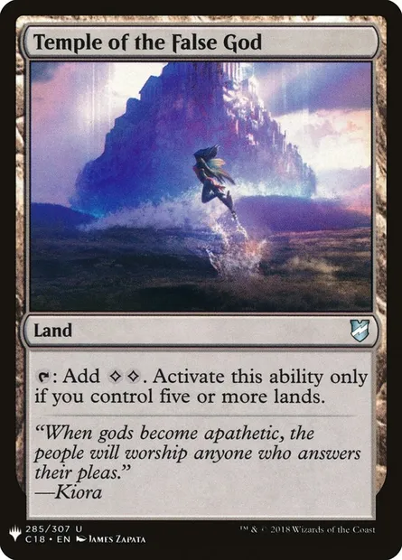 Temple of the False God, Magic card PLST C18-285 — The List set