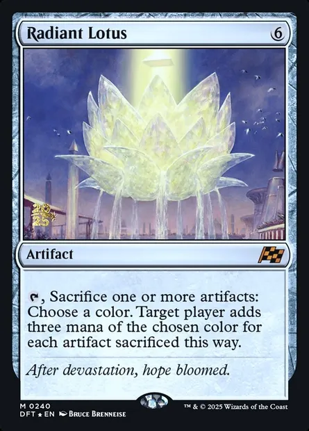 Radiant Lotus, Magic card PDFT 240s — Aetherdrift Promos set