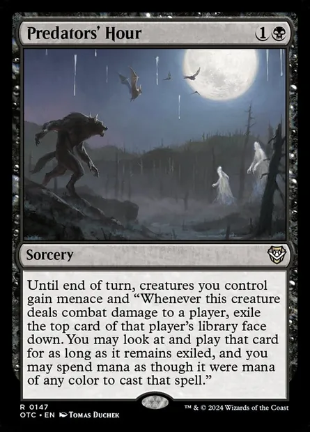 Predators' Hour, Magic card OTC 147 — Outlaws of Thunder Junction Commander set