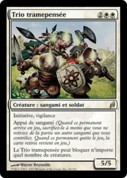 Trio tramepensée, carte Magic LRW 44 — extension Lorwyn