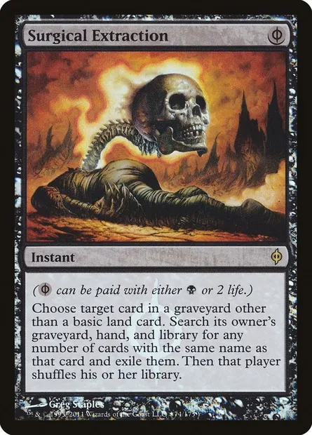 Surgical Extraction, Magic card PNPH 74★ — New Phyrexia Promos set