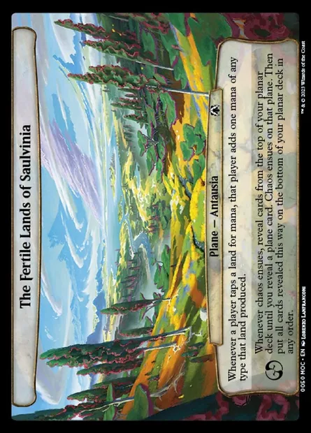 The Fertile Lands of Saulvinia, Magic card MOC 50 — March of the Machine Commander set