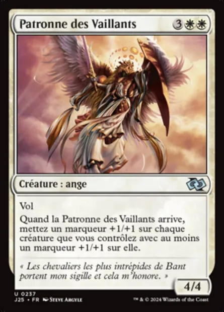 Patronne des Vaillants, carte Magic J25 237 — extension Foundations Jumpstart