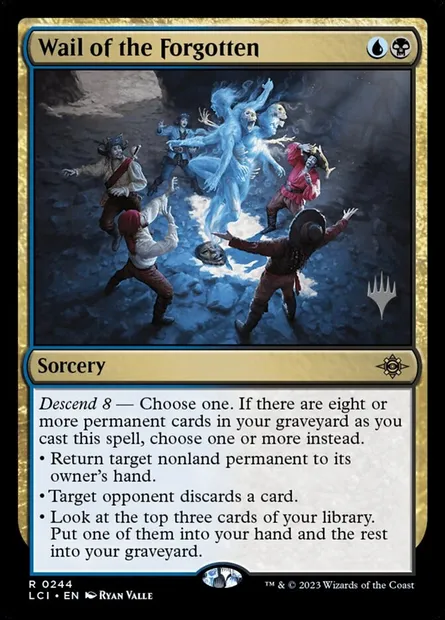 Gémissement des oubliés, carte Magic PLCI 244p — extension The Lost Caverns of Ixalan Promos