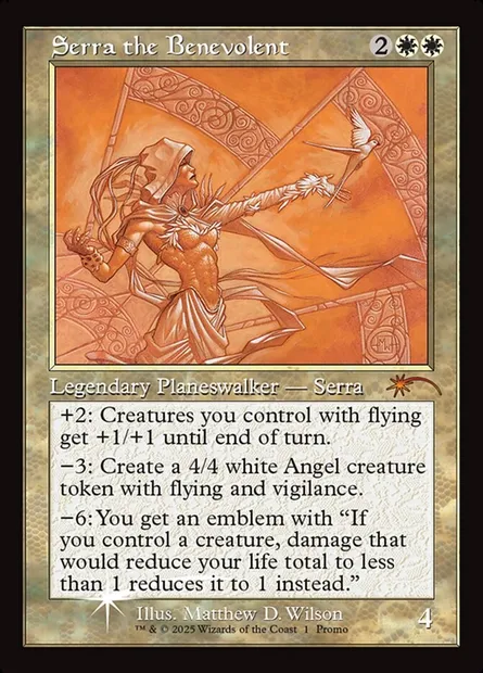 Serra the Benevolent, Magic card PF25 1 — MagicFest 2025 set
