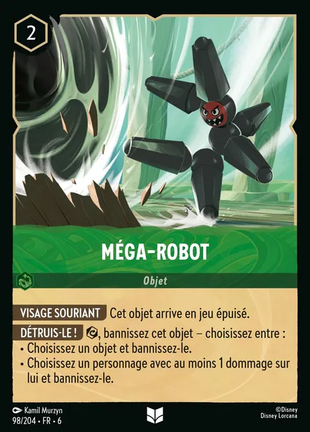 Méga-Robot, carte Disney Lorcana CH6-098 — extension La Mer Azurite