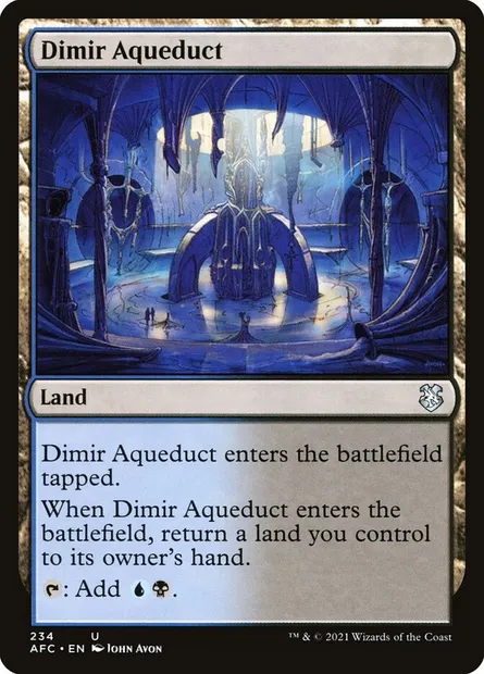 Dimir Aqueduct, Magic card AFC 234 — Forgotten Realms Commander set