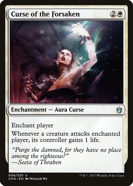 Malédiction des Abandonnés, carte Magic CMA 8 — extension Commander Anthology
