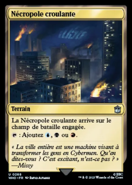 Nécropole croulante, carte Magic WHO 268 — extension Doctor Who