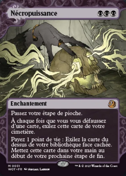 Nécropuissance, carte Magic WOT 31 — extension Wilds of Eldraine: Enchanting Tales