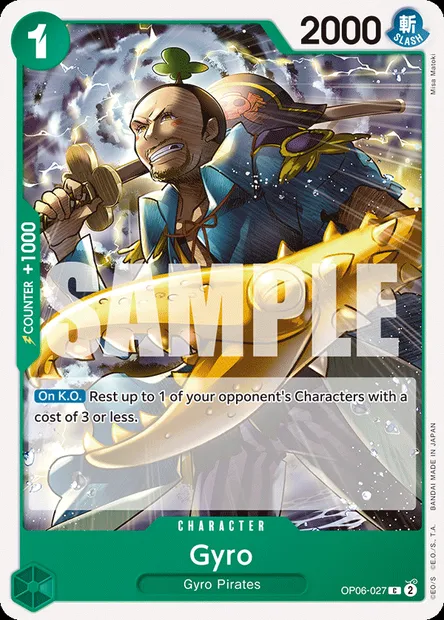 Gyro, carte One Piece OP06-027 — extension ONE PIECE CARD THE BEST