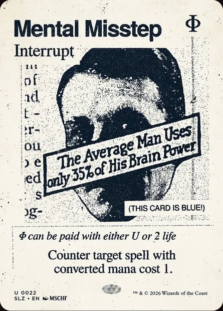 Mental Misstep, Magic card SLZ 22 — The Zeta Set set