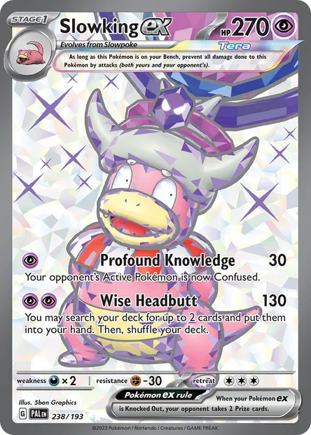 Slowking ex, Pokémon card PAL 238 — Paldea Evolved set