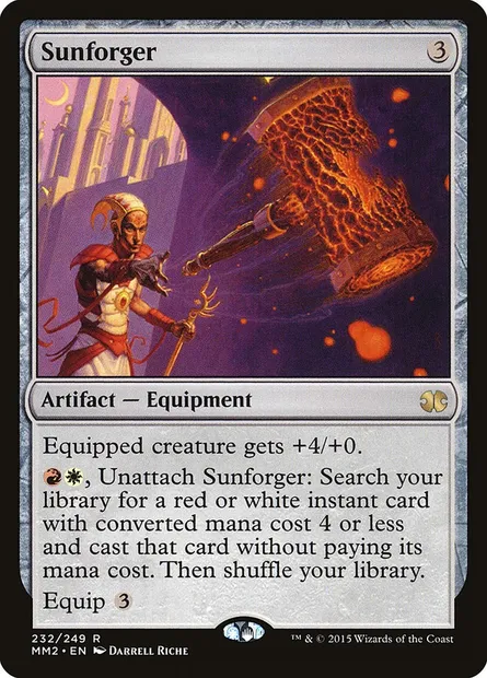 Sunforger, Magic card MM2 232 — Modern Masters 2015 set
