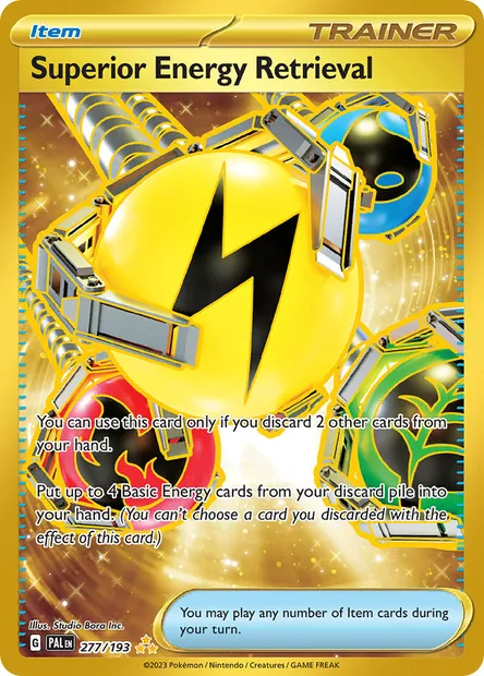 Superior Energy Retrieval, Pokémon card PAL 277 — Paldea Evolved set