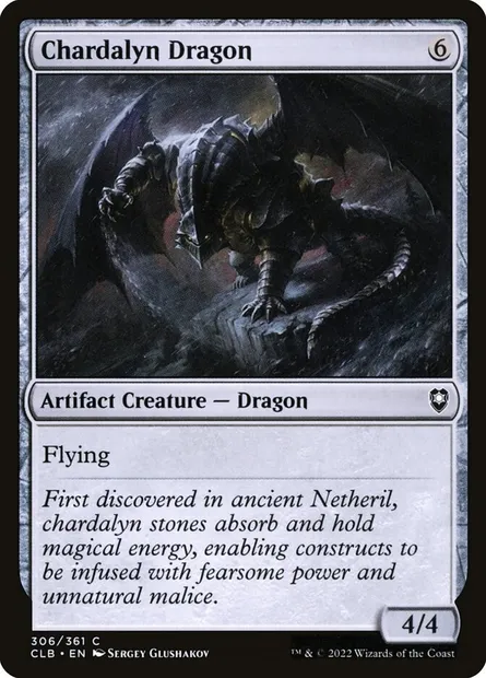 Chardalyn Dragon, Magic card CLB 306 — Commander Legends: Battle for Baldur's Gate set