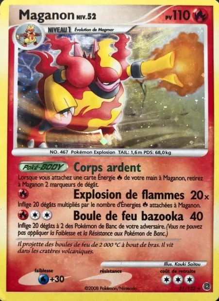 Maganon, carte Pokémon SW 31 — extension Merveilles Secrètes