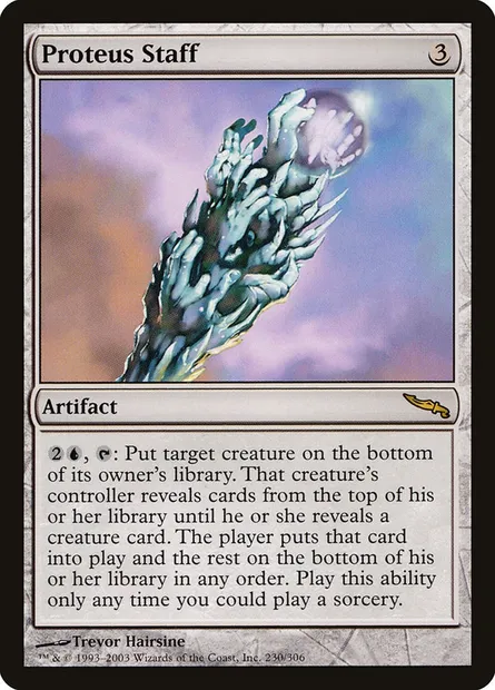 Proteus Staff, Magic card MRD 230 — Mirrodin set