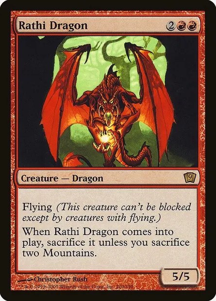 Rathi Dragon, Magic card 9ED 210★ — Ninth Edition set