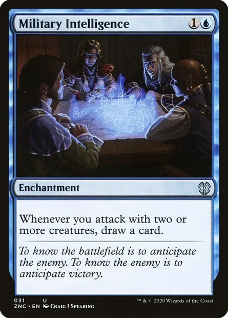 Military Intelligence, Magic card ZNC 31 — Zendikar Rising Commander set
