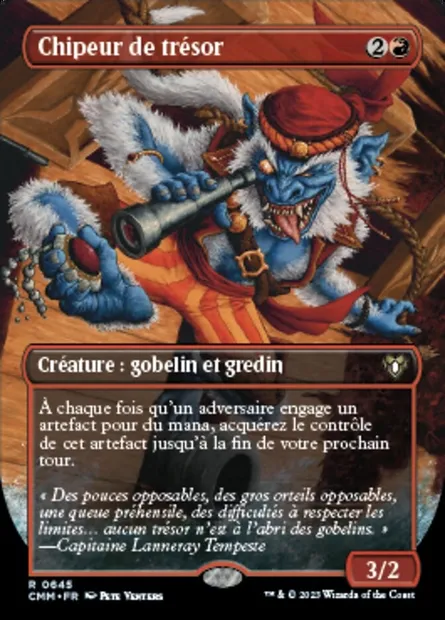 Chipeur de trésor, carte Magic CMM 645 — extension Commander Masters