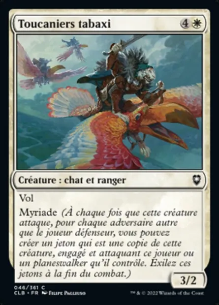Toucaniers tabaxi, carte Magic CLB 46 — extension Commander Légendes : la bataille de la Porte de Baldur