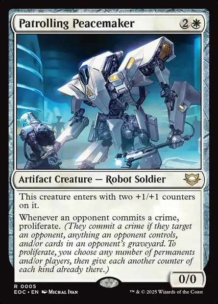 Patrolling Peacemaker, Magic card EOC 5 — Edge of Eternities Commander set