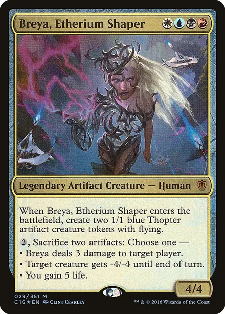 Breya, Etherium Shaper, Magic card C16 29 — Commander 2016 set