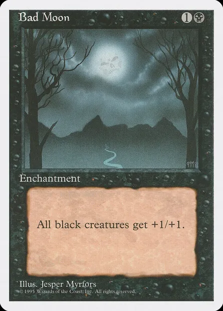 Bad Moon, Magic card 4ED 120 — Fourth Edition set