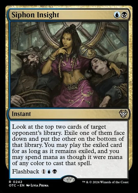 Siphon Insight, Magic card OTC 242 — Outlaws of Thunder Junction Commander set